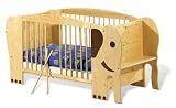 Pinolino 111303 - Kinderbett Elefant Jumbo lackiert