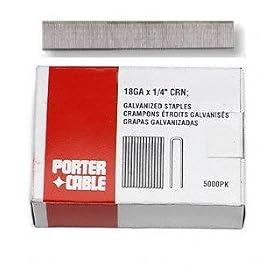 Porter Cable NS18125 18 Gauge Narrow Crown Staple 1/4" x 1-1/4" (Box of 5000)