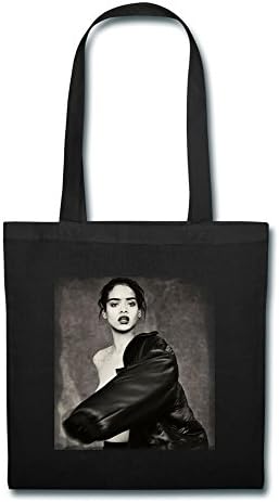 Rihanna Announces Anti Tour 2016 Canvas Cotton Tote Bag Shoulder Bag Black