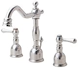 Danze D306357PNV Opulence Two Handle Mini Widespread Lavatory Faucet, Polished Nickel