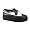 Black/White Leather