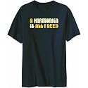 T-Shirt Mens Navy Blue " A Harmonica is all I need " Instruments