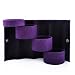 Cylindrical Jewelry Box / Jewelry Organizer for Travel - Purple, Gift Idea