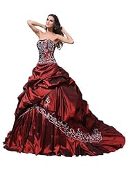 Embroidered Taffeta   Ball Gown Wedding Dress 