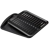 Stanco Non-Stick Family Size Broiler And Pan, Black