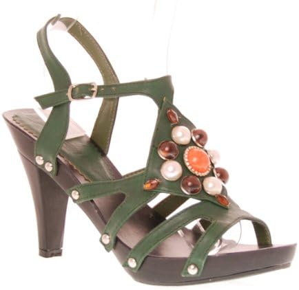 Simonelli Women's Margarita Sandal, Green, 8.5 M US