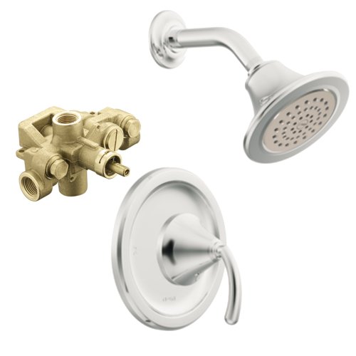 Moen T2155-3510 Icon Moentrol Shower Trim Kit with Lever Handle and Valve, Chrome