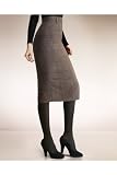 Newport News Shape fx Shape and slim skirt- brown plaid