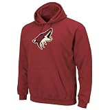 NHL Men's Phoenix Coyotes Heat Seal Long Sleeve Hooded Fleece Pullover (Dark Garnet, Medium)