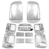 High Quality Stick On Chrome Tailgate Door Handle Mirror Cover Trim Set for 99 00 01... by Astra Security