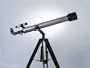 Rokinon 70060 Compact 700 x 60mm Refractor Telescope with Tripod (Silver)