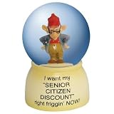 Coots Senior Citizen Mini Waterglobe