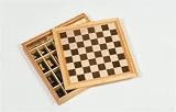 Goki 56953 - Spiele-Set, Schach, Dame und M&uuml;hle - Goki