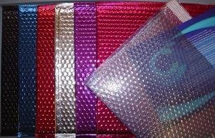 Case of 100 Black Blingvelopes Portfolio1 12.75x10.5 Metallic Bubble Mailers