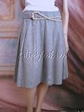 CLASS ROBERTO CAVALLI - $670 New CLASS ROBERTO CAVALLI Gray Wool Chain Skirt 46 12