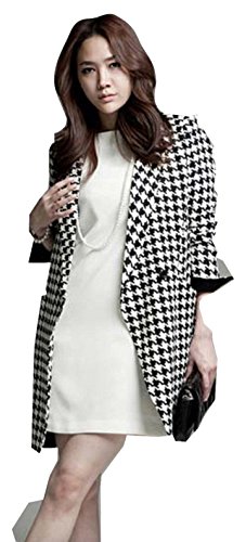 コート 千鳥格子 チェック 長袖 ジャケット カジュアル フェミニン エレガント 大きいサイズ アウター 通勤 OL オフィス レディース 美脚 秋物 冬物 可愛いスカーフ付き m337