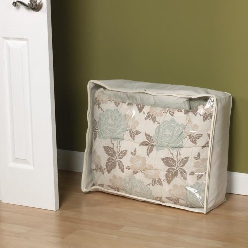 Household Essentials 311364 Blanket Storage Bag - Natural Canvas