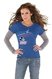 Touch By Alyssa Milano New York Giants Super Bowl XLVI Champions Women's Long Sleeve Faux Layer T-Shirt Large