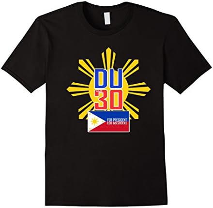 Men's Duterte t shirts, Duterte For President Philippines DU30 Large Black