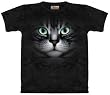 The Mountain Emerald Eyes Cat Face Adult Tee T-shirt