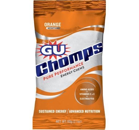 Gu 607031 Chomps Orange Energy Gel - 16 Pack