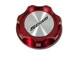 Spoon Sports Racing Oil Filler Cap in Red Billet Aluminum for Honda Acura JDM