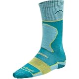 Darn Tough Merino Wool Over-The-Calf Padded Ultra-Light Ski Sock - Kids' Teal, M