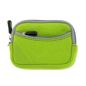 Double Pocket Neoprene Sleeve Camera Case for Olympus Stylus Digital Camera+ Screen Protector Shield - (Olympus Camera NOT included)