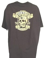 Lucky 13 Booze Bikes and Broads Mens T Shirt