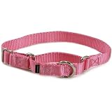 Premier Nylon Martingale Collar - Large - Pink