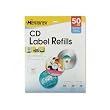 MEM00412 - CD Label Refills, f/ Inkjet/Laser, 50/PK, White Matte
