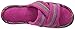 Isotoner Signature Women's Microterry Payton Cross Slide Flat, Wild Berry, 7 UK/8.5-9 M US