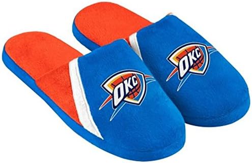 Oklahoma City Thunder NBA Basketball Men's Swoop Logo Slide Slippers Size Medium 9-10