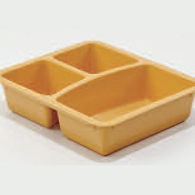 3-Section Food Dish - 3-Section Food Container