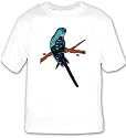 T-shirt with branch, bird, budgie