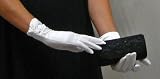 Pearl Dinner Date Gloves in White