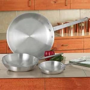 Chef Secret 3 Piece Aluminum Fry Pan Set