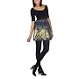 Xhilaration&reg; Juniors 3/4 Sleeve Brocade Dress - Black/Indigo/Gold