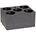 Talboys 949127 Anodized Aluminum Conical Bottom Centrifuge Tube Single Heat Block, 5 Well, 29.0mm Well Diameter, 3.75" Length x 3" Width x 2" Height, For 50mL Tube