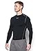Under Armour Men's ColdGear Compression Crew, Black /Steel, XXX-Large Tall