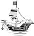 Christening Gifts. Silverplated Pirate Ship Money Box