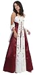 #872 - BEST SELLER - Formal Evening Gown. Elegant two tone Satin finish dress with a full flaired and full length hemline