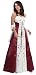 #872 - BEST SELLER - Formal Evening Gown. Elegant two tone Satin finish dress with a full flaired and full length hemline