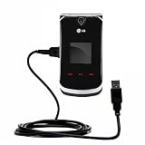 Classic Straight USB Cable for the LG KG810 with Power Hot Sync and Charge capabilities - Gomadic Brand w/ TipExchange Technology