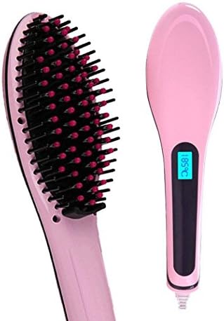 Pretty Hair Professional, Salon Quality Ceramic Hair Straightening Brush with LED Display.