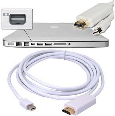 XF-TIMES 10ft. Mini Display Port Male to HDMI Male Cable - Direct Connect Macbook to HDTV