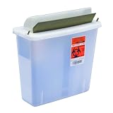 Sharps Container 5 Quart Mailbox Lid 5 Quart/Clear/Case of 20