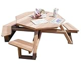 Red Cedar Handicap Accessible Walk-in Picnic Table