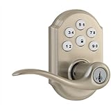 Kwikset 912 SmartCode&reg; Electronic Deadbolt w/Tustin Lever featuring SmartKey&reg; and Z-Wave in Satin Nickel