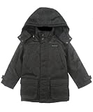 Nautica Sportswear Kids Boys 2-7 Hooded Snorkel Jacket, Black, Large